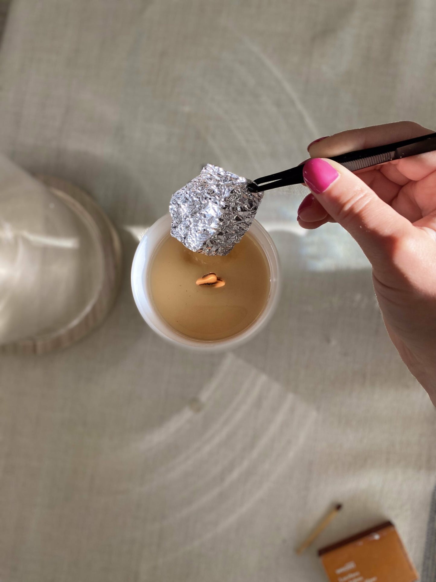 Bougie bijou "Tu as de la valeur" avec collier ou bague