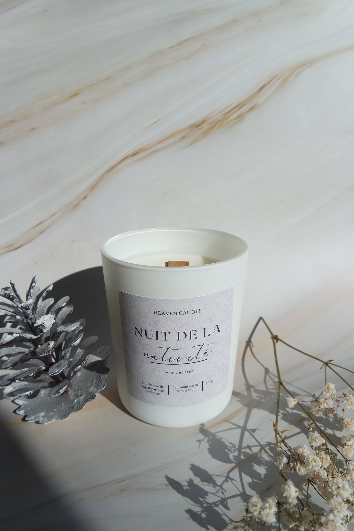 Bougie Musc blanc "Nuit de la nativité"