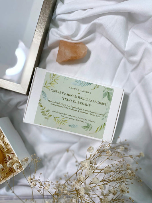 Coffret 2 mini bougies au choix Fruit de l’Esprit