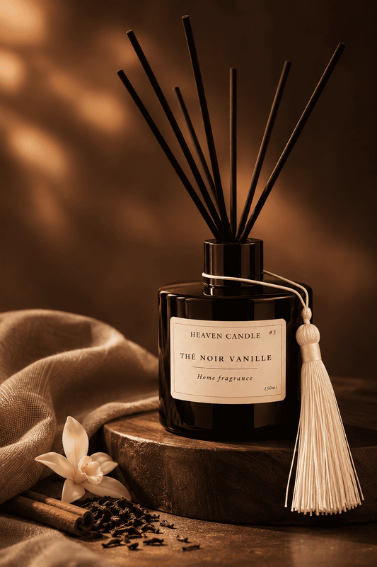 Diffuseur à bâtonnets Thé Noir Vanille – 150 ml