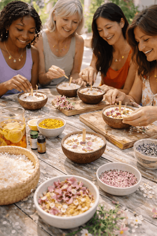 ✨ Atelier Créatif — Bougie coco fleurie (360g)