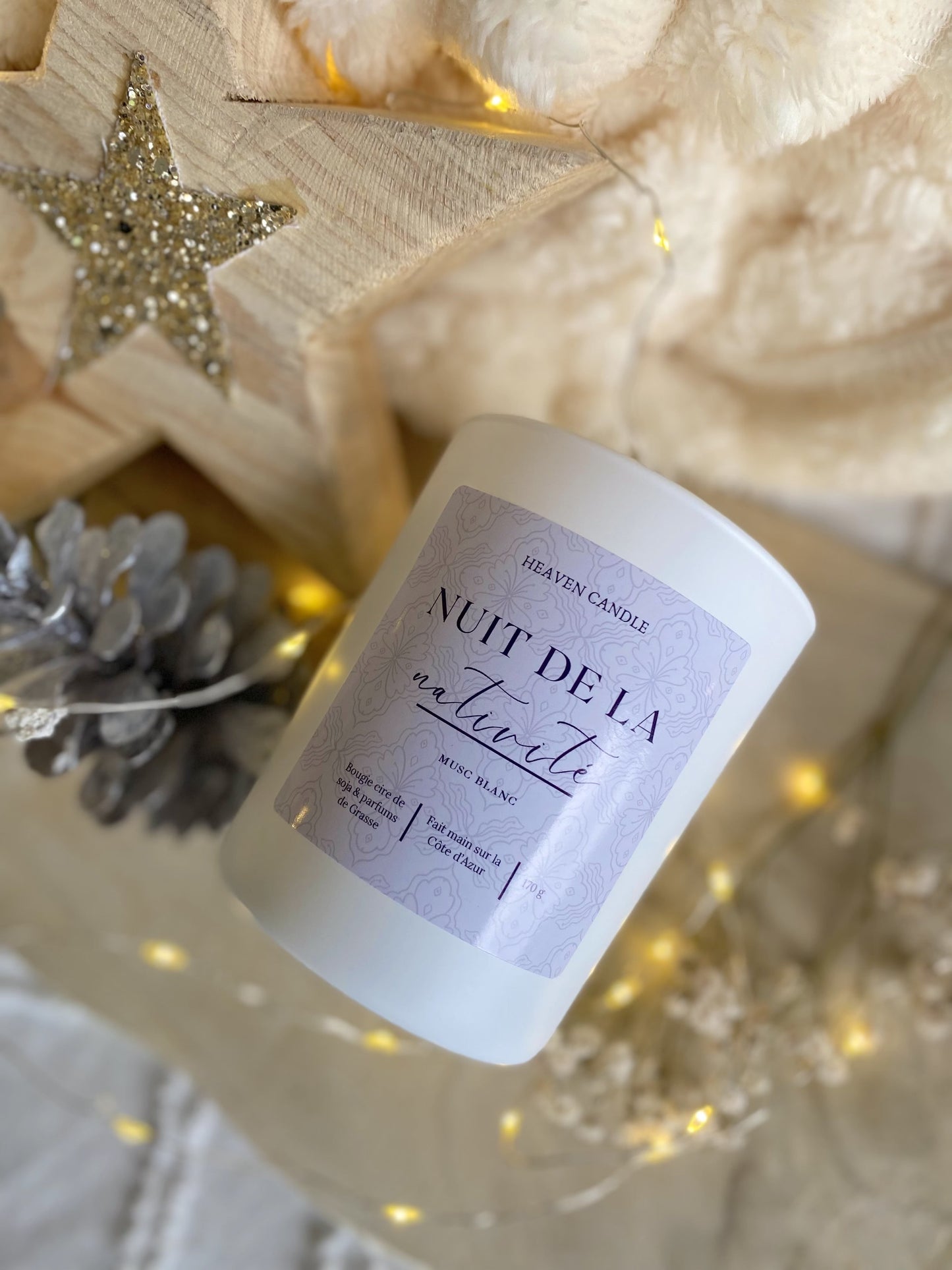 Bougie Musc blanc "Nuit de la nativité"