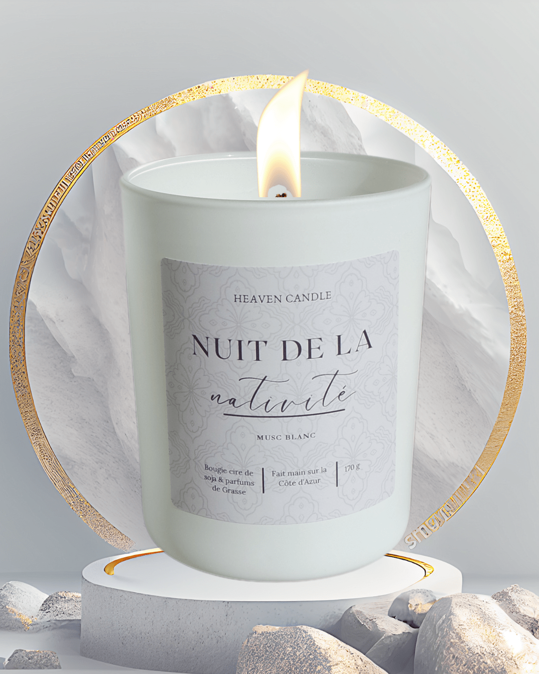 Bougie Musc blanc "Nuit de la nativité"