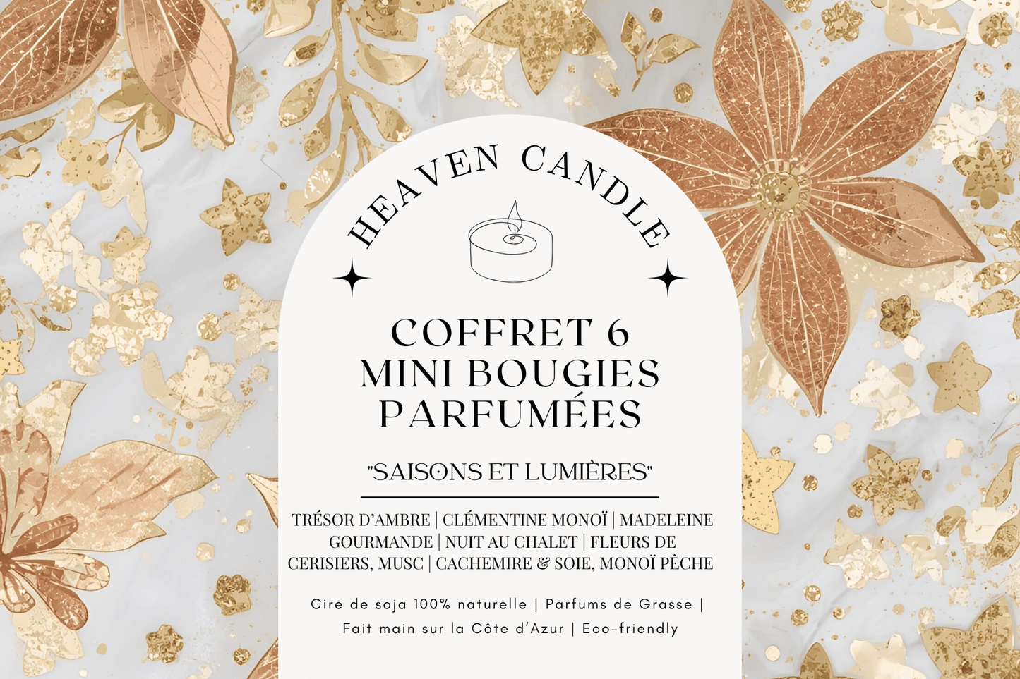 Coffret 6 mini bougies Saisons et lumière