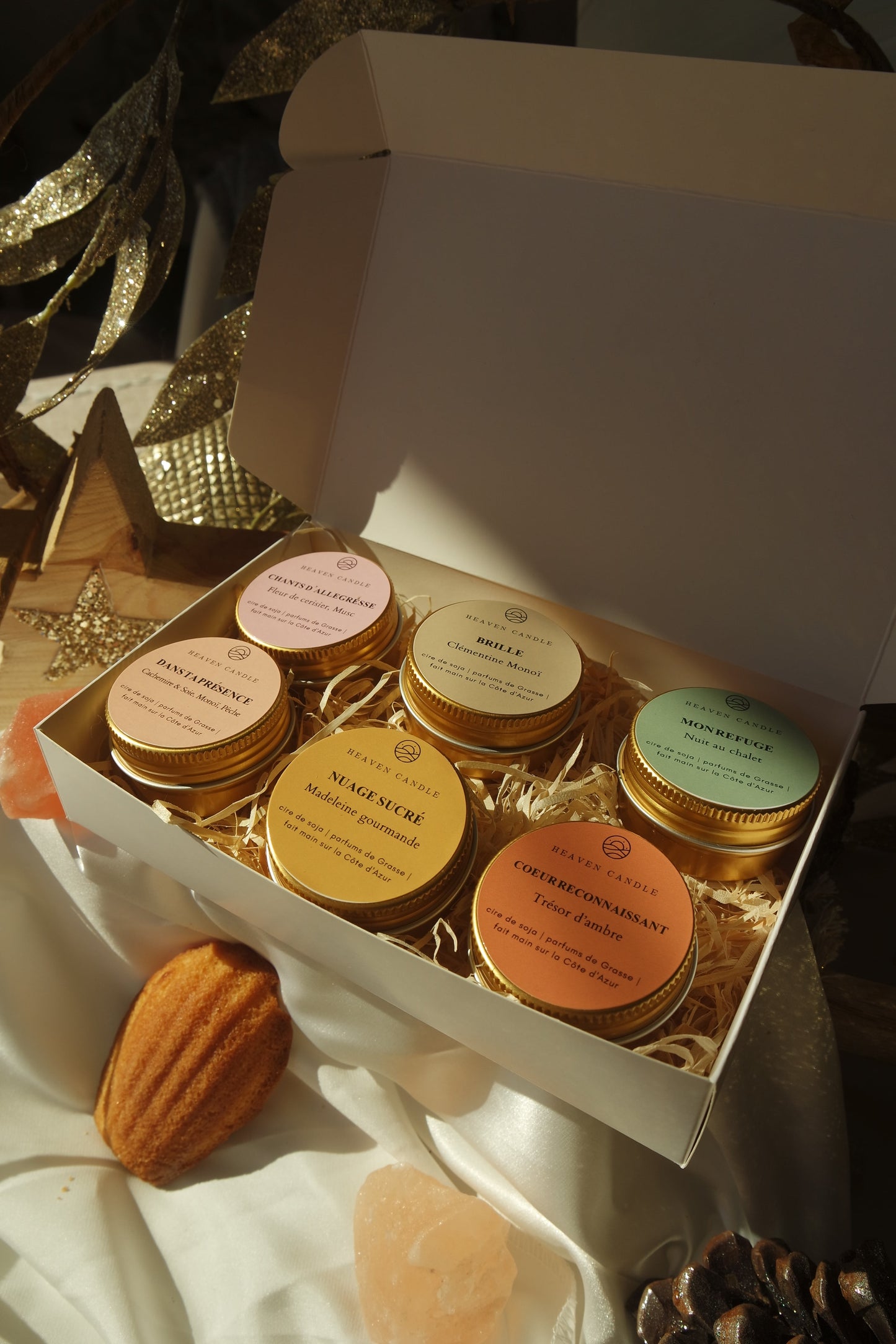 Coffret 6 mini bougies Saisons et lumière