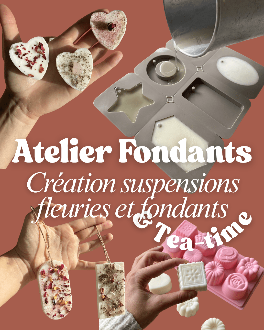 Pré-inscription Atelier création de fondants et tablettes parfumées personnalisées