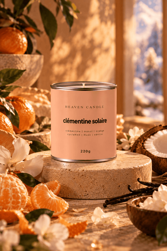 Bougie parfumée Clémentine solaire – Édition Ticket d’Or