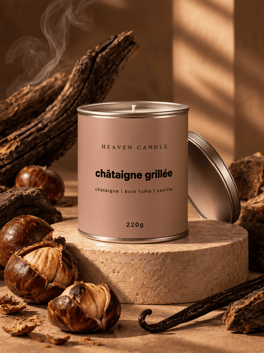 Bougie parfumée Châtaigne Grillée – Édition Ticket d’Or