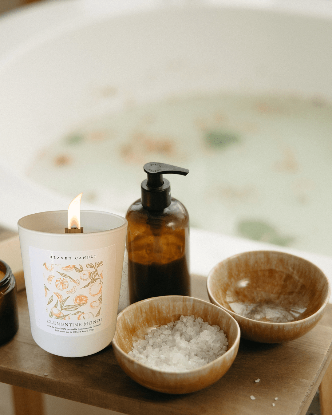 Bougie Clémentine Monoi