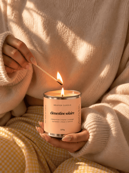 Bougie parfumée Clémentine solaire – Édition Ticket d’Or