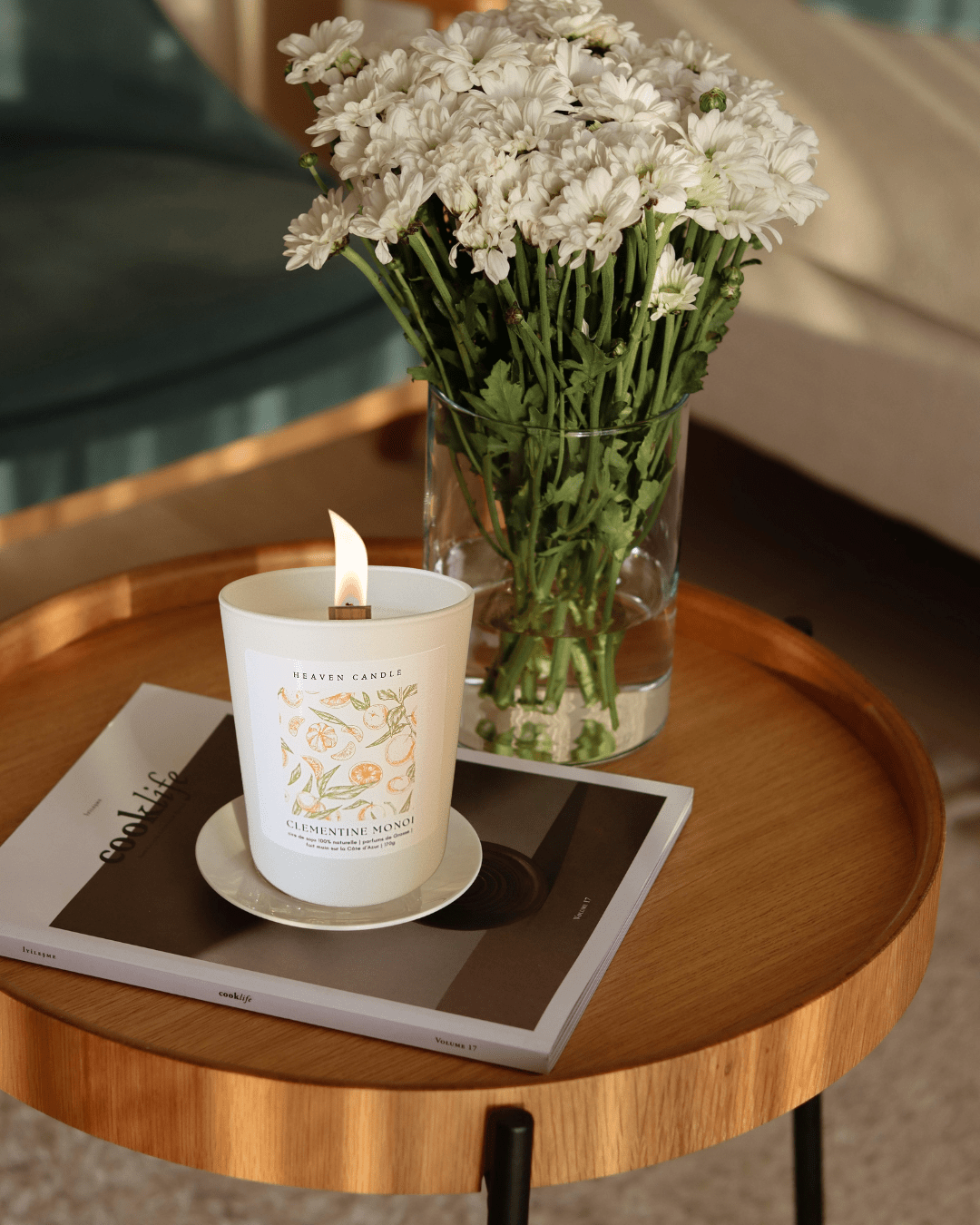 Bougie Clémentine Monoi