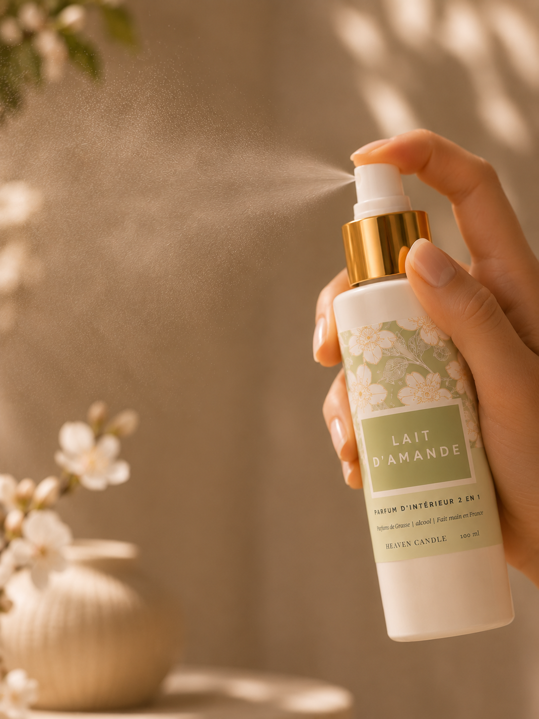 Parfum d’intérieur 2 en 1 Lait d'amande - 100ml