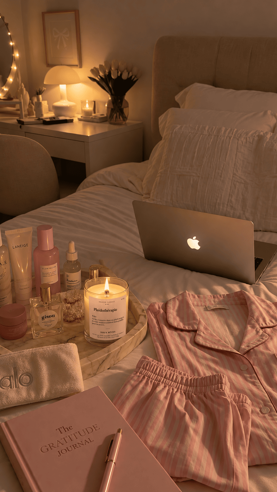 Bougie parfumée Plaidothérapie – Doux Rêves, notes florales & poudrées