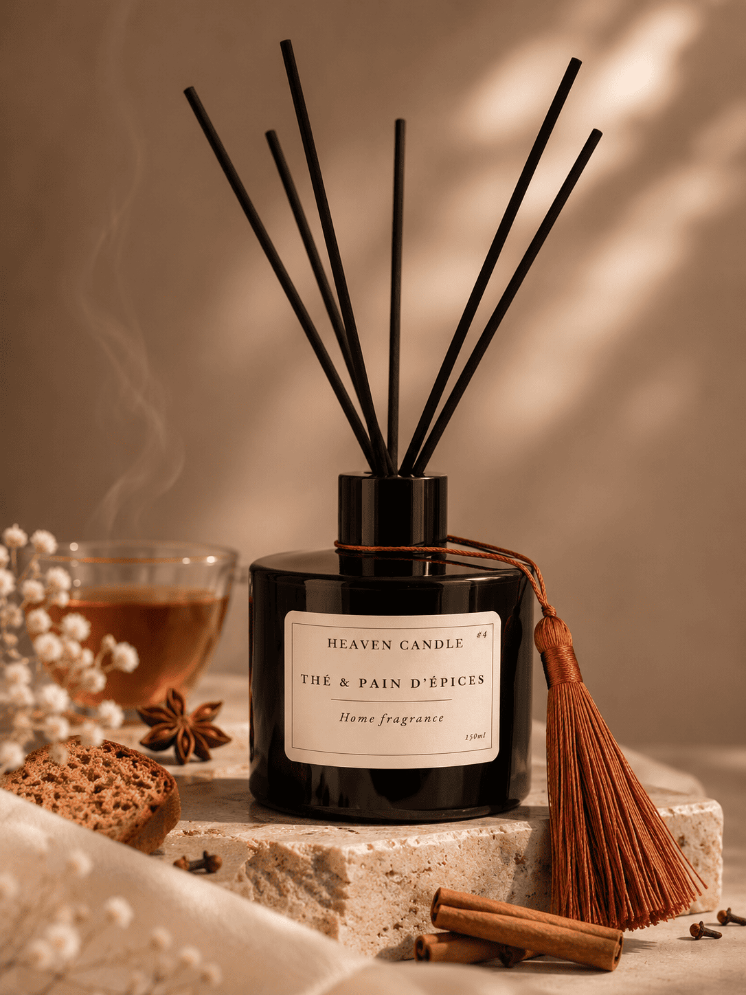 Diffuseur à bâtonnets Thé & pain d'épices – 150 ml