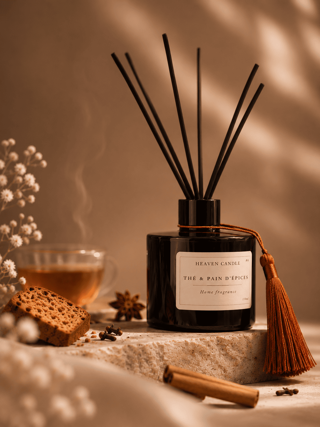 Diffuseur à bâtonnets Thé & pain d'épices – 150 ml