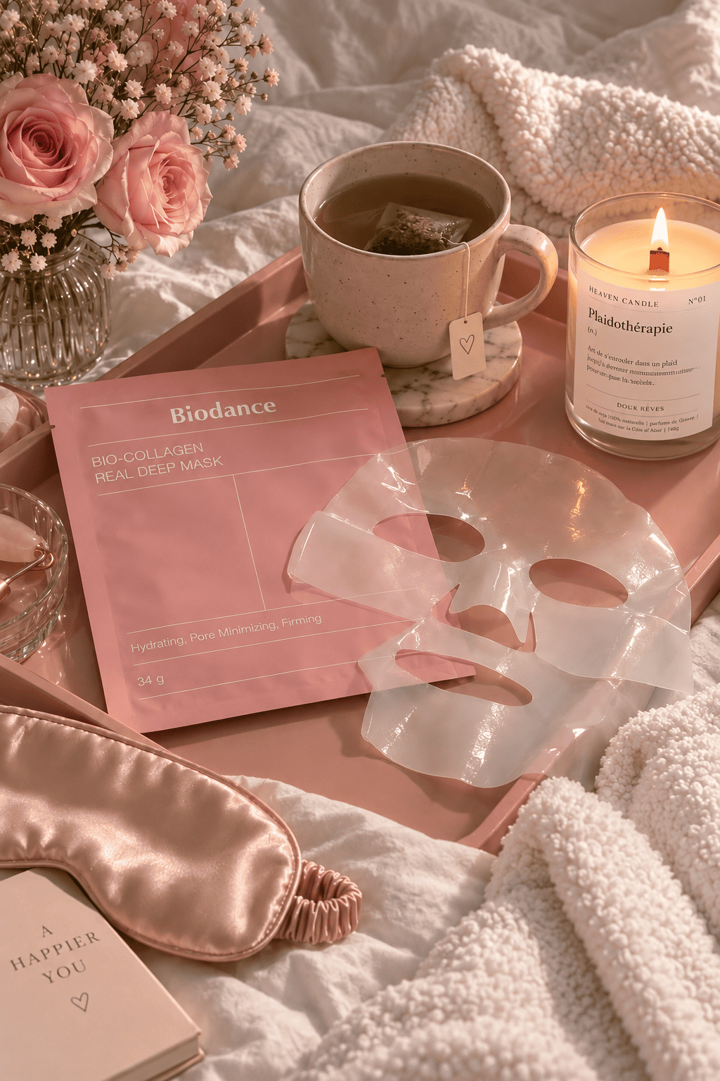 Bougie parfumée Plaidothérapie – Doux Rêves, notes florales & poudrées