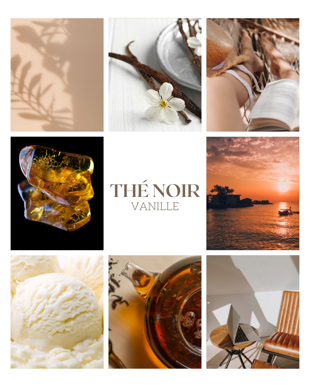Parfum d’intérieur 2 en 1 Thé noir vanille - 100ml