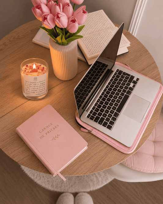 Bougie avec verset de la Bible "Que l'Eternel te bénisse" | Décoration Chrétienne