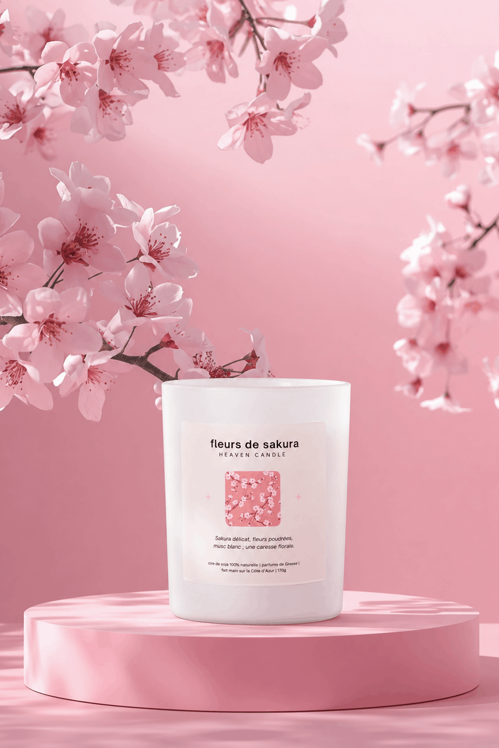 Bougie parfumée Fleurs de sakura
