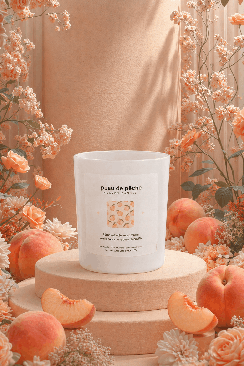 Bougie parfumée Peau de pêche