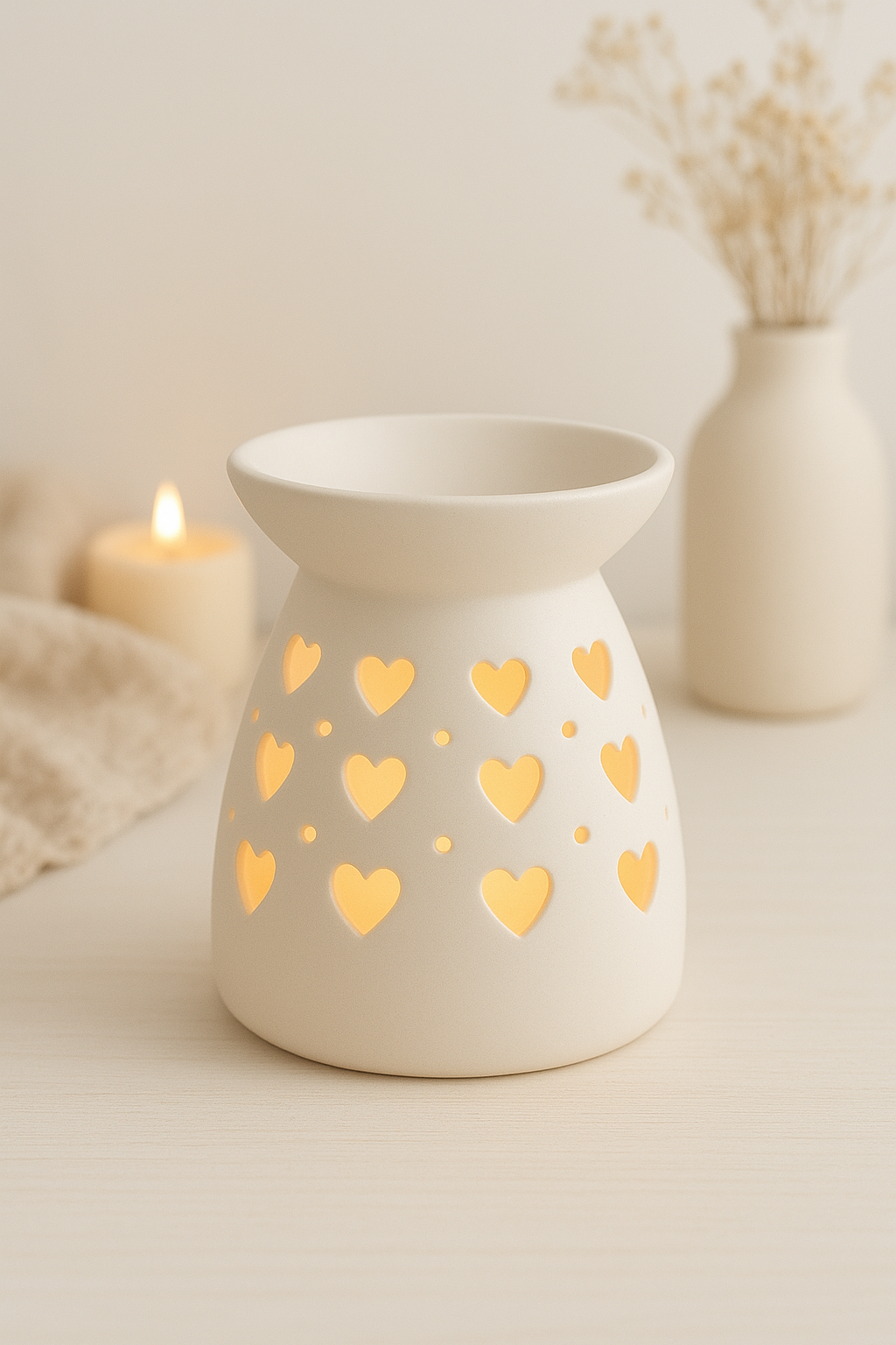 Brûleur pour cire « Coeurs de lumière »