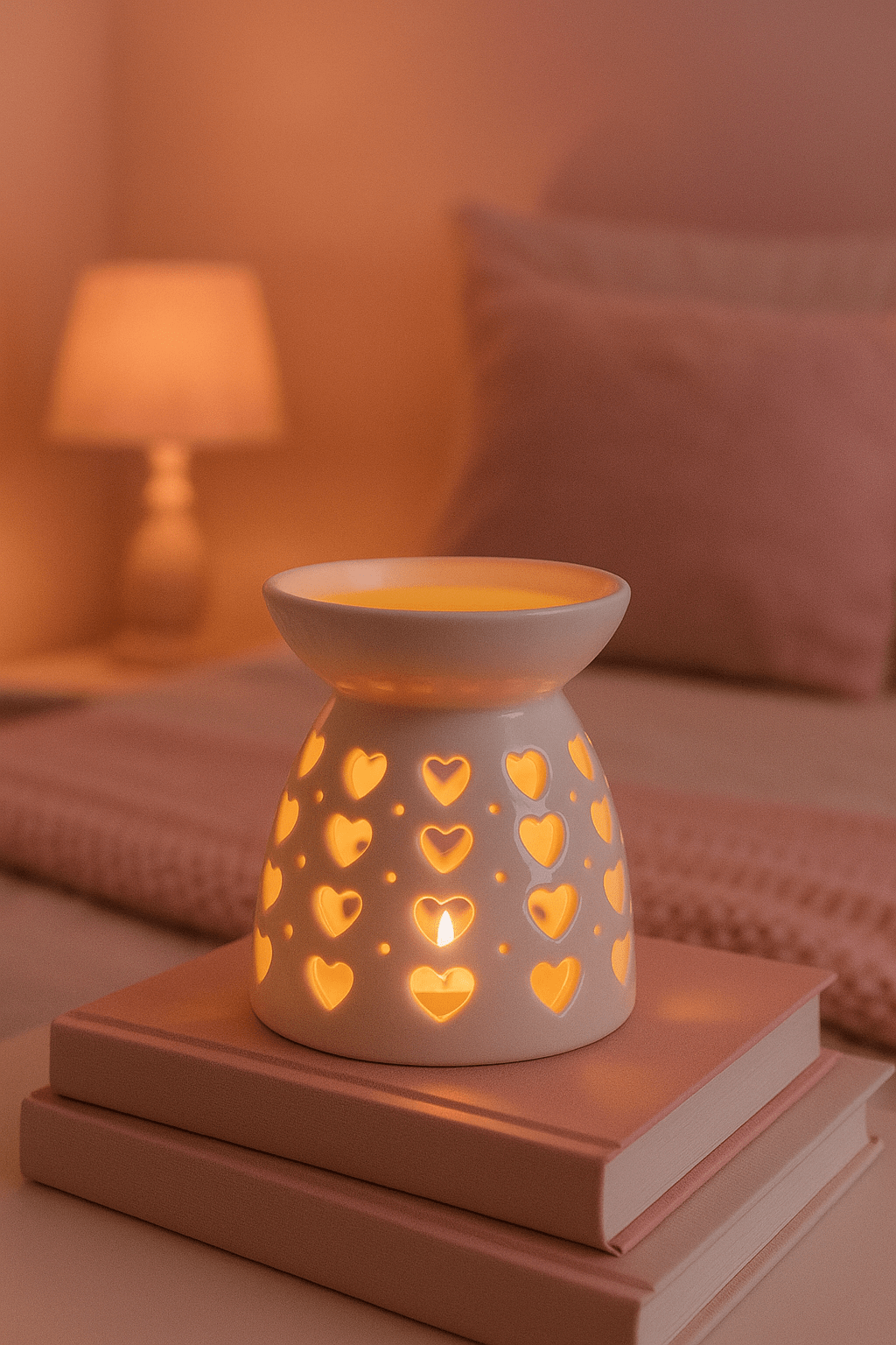 Brûleur pour cire « Coeurs de lumière »