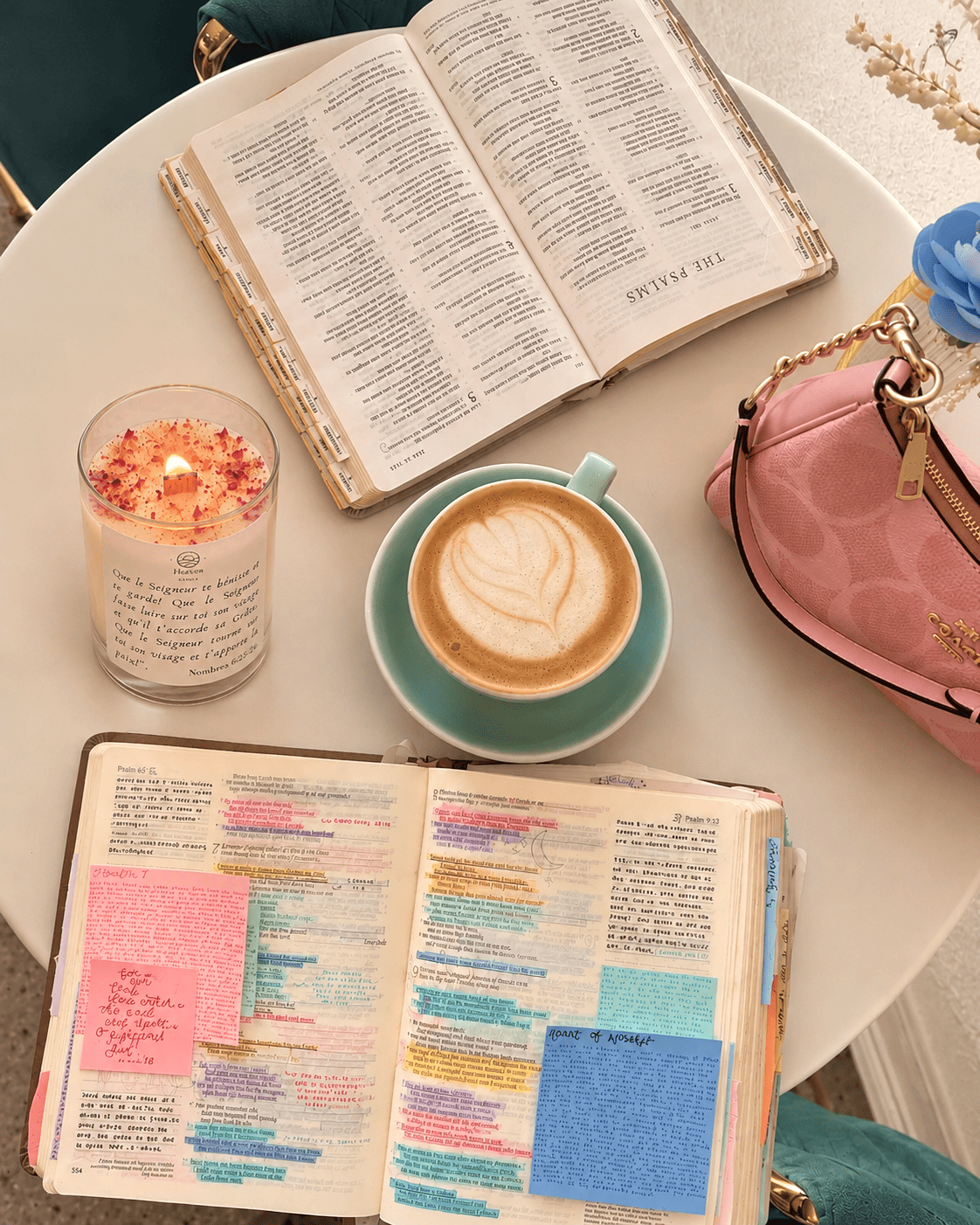 Bougie avec verset de la Bible "Que l'Eternel te bénisse" | Décoration Chrétienne