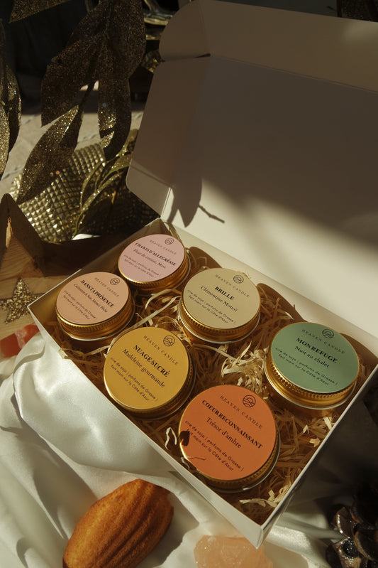 Coffret 6 mini bougies Saisons et lumière