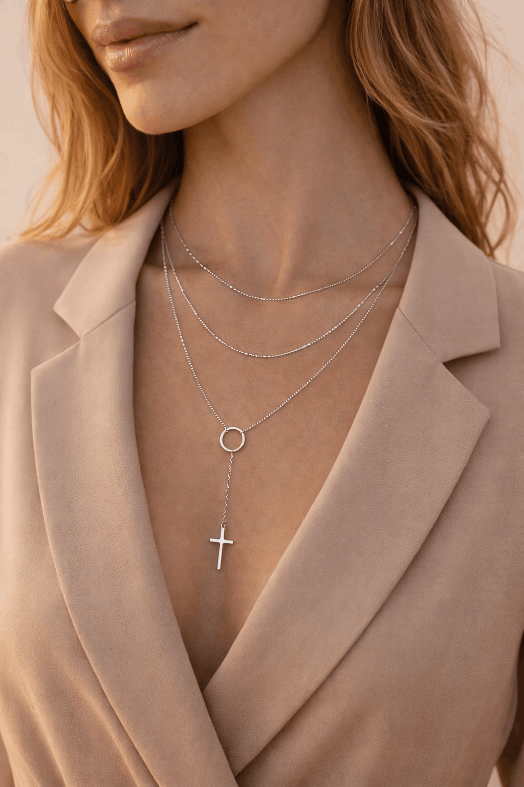 Bracciale Bougie bijou "Grâce infinie" croix doré ou argenté