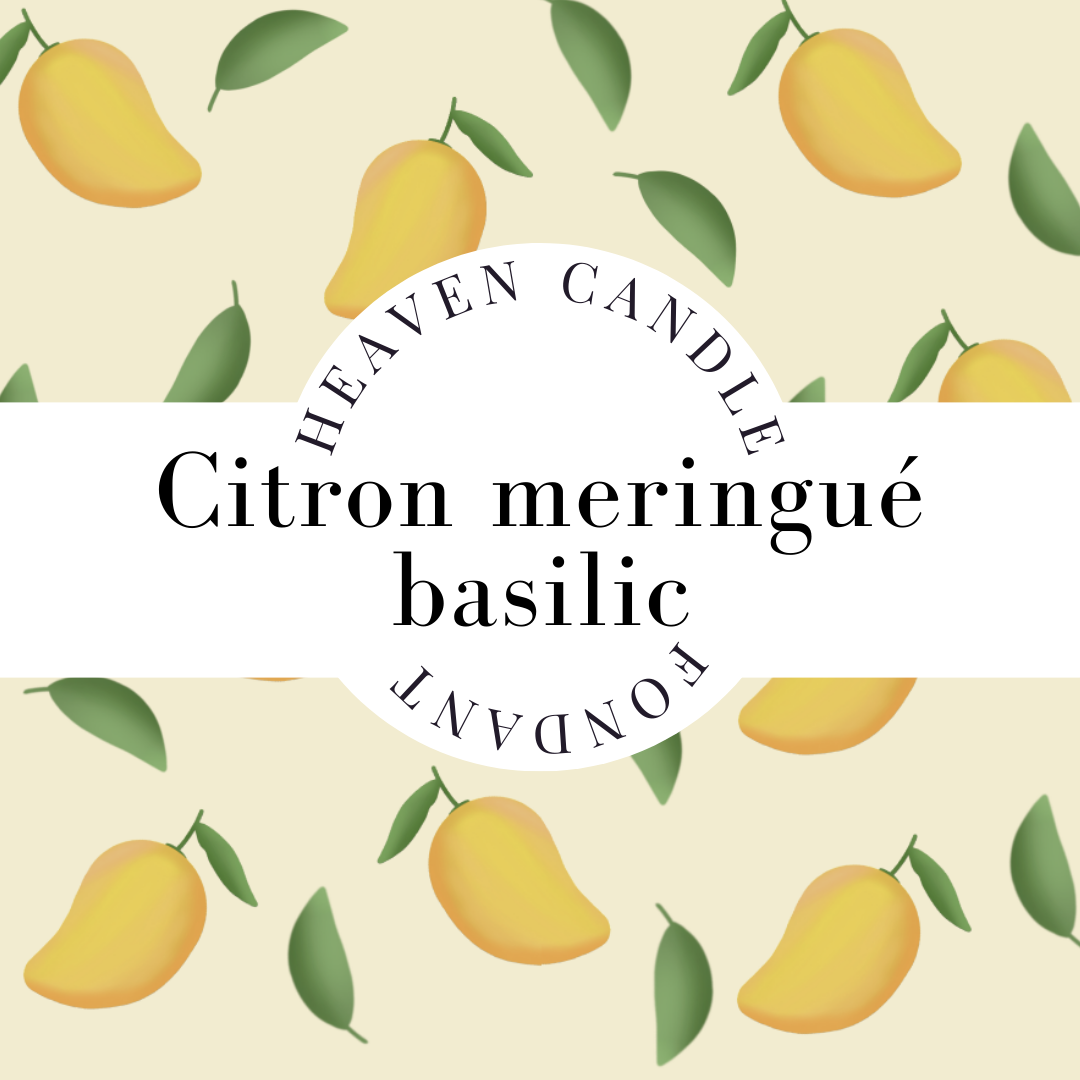 Fondant parfumé Citron meringué basilic