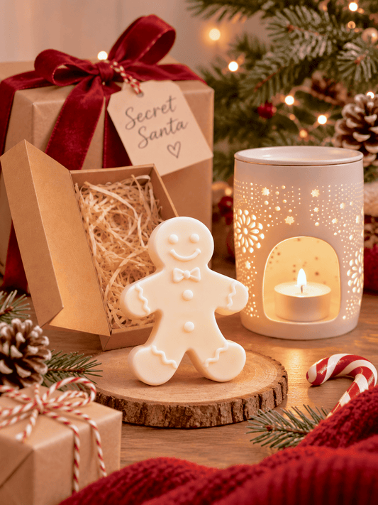 Coffret fondant parfumé XXL Thé & Pain d’épices – Bonhomme pain d’épices 65 g