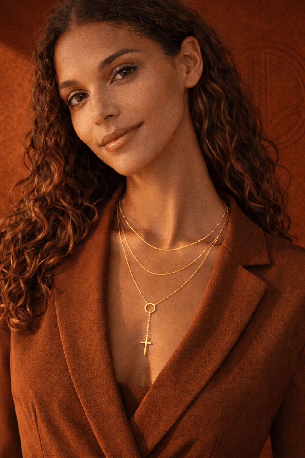 Bracciale Bougie bijou "Grâce infinie" croix doré ou argenté