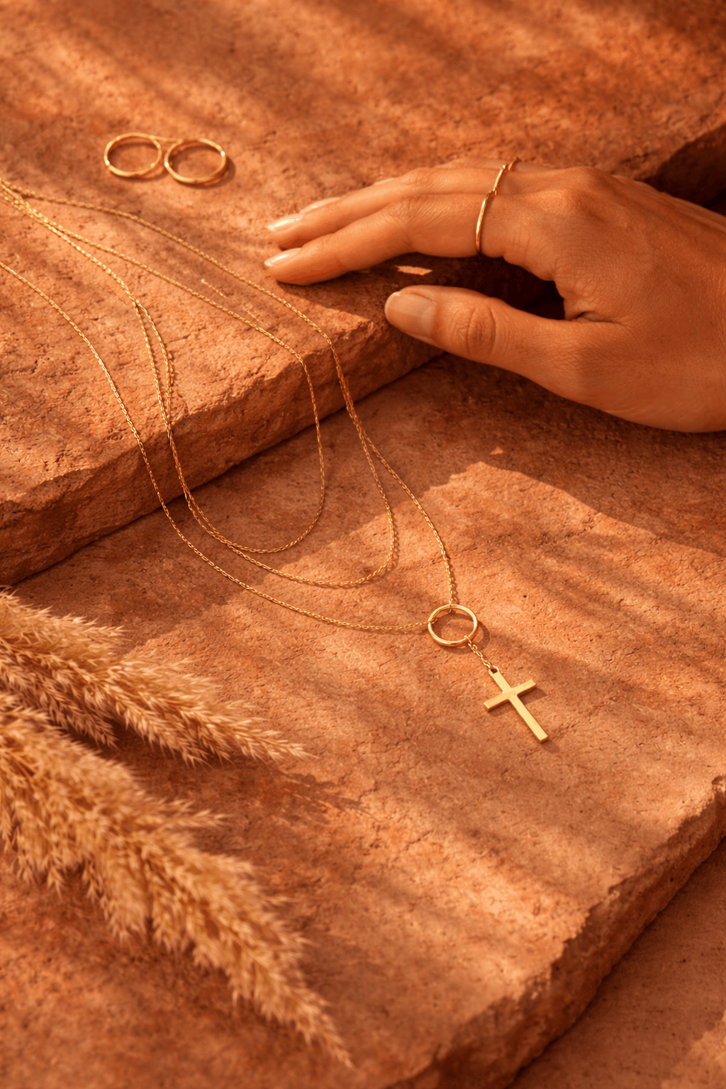 Bracciale Bougie bijou "Grâce infinie" croix doré ou argenté