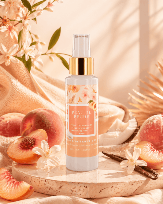 Parfum d’intérieur 2 en 1 Peau de pêche ｜50ml ou 100ml
